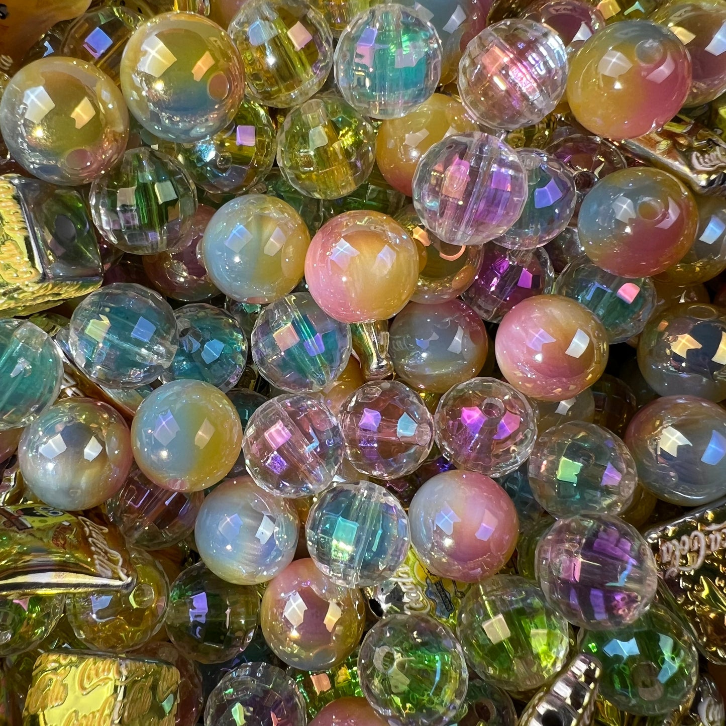 K04-Golden Color Style Beautiful and Cute DIY Mixed Beads and Accessories