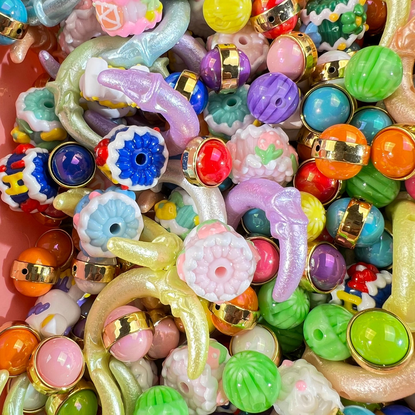 K11-Solid Colorful Style Beautiful and Cute DIY Mixed Beads and Accessories