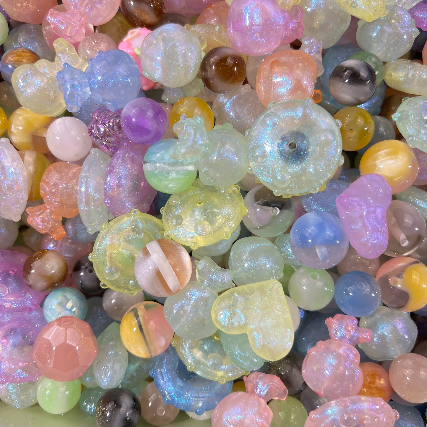 K06-Clear Colorful Style Beautiful and Cute DIY Mixed Beads and Accessories
